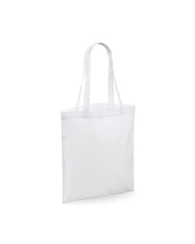 Sac shopping Morgane à personnaliser couleur Arctic white face légèrement de côté