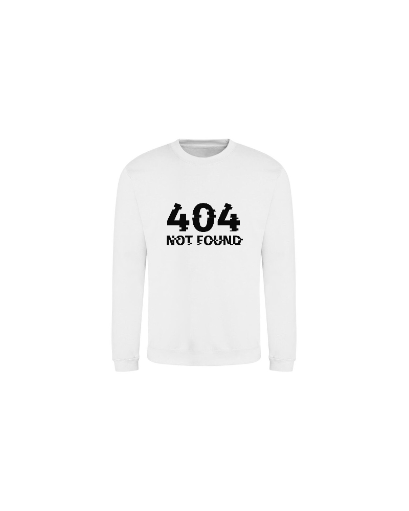 Sweat Alan - 404 not found couleur white vue de face