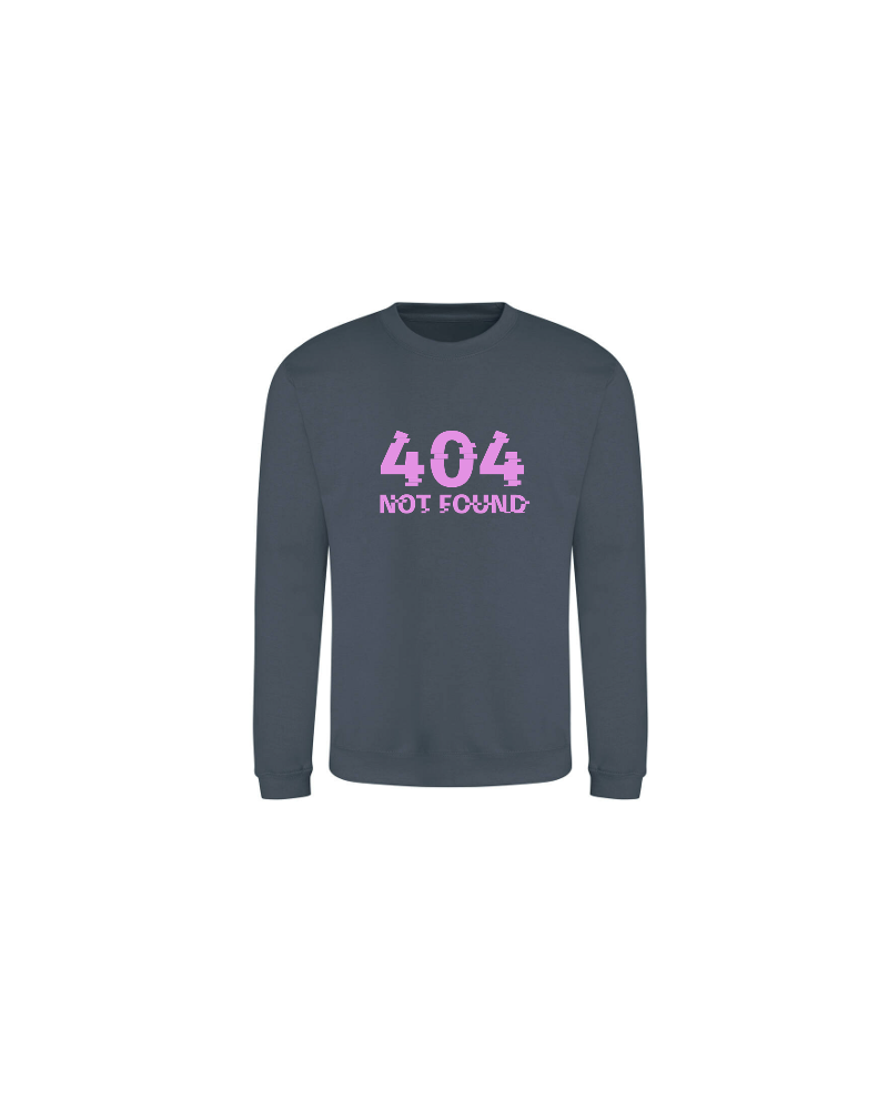 Sweat Alan - 404 not found couleur Air Force Blue vue de face