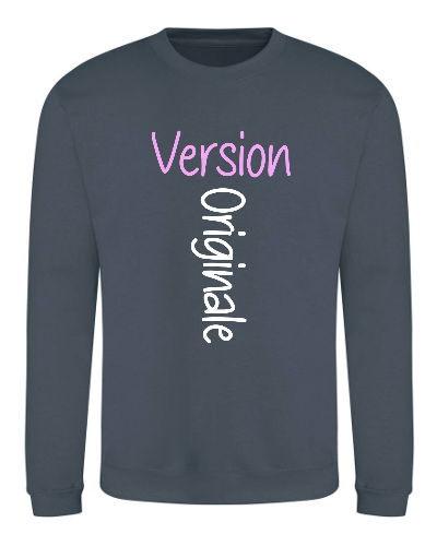 Sweat Alan - Version originale couleur Air Force Blue vue de face