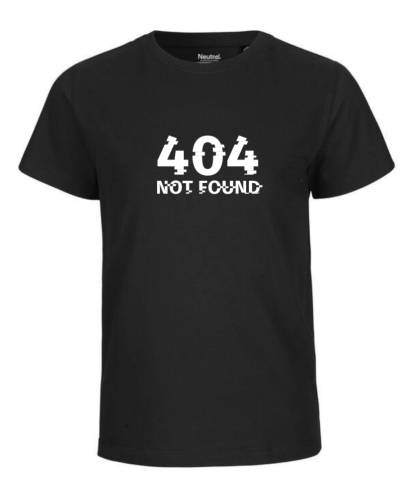 T-shirt enfant Nael design 404  couleur noir