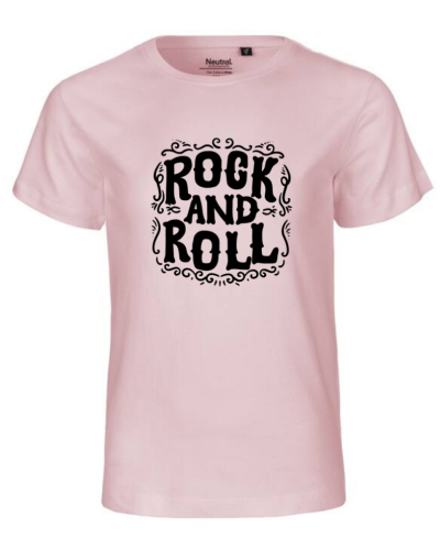 T-shirt enfant Nael rock and roll Loup couleur rose