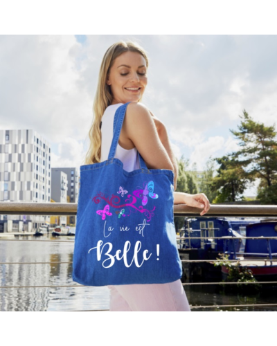 Tote bag à personnaliser en Denim - Kristen 2