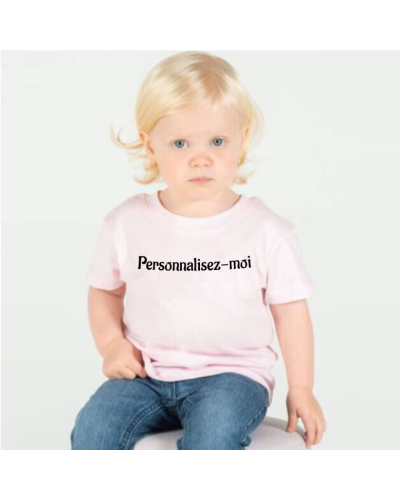 Kurzärmliges Baby-T-Shirt zum Personalisieren – Alex 1